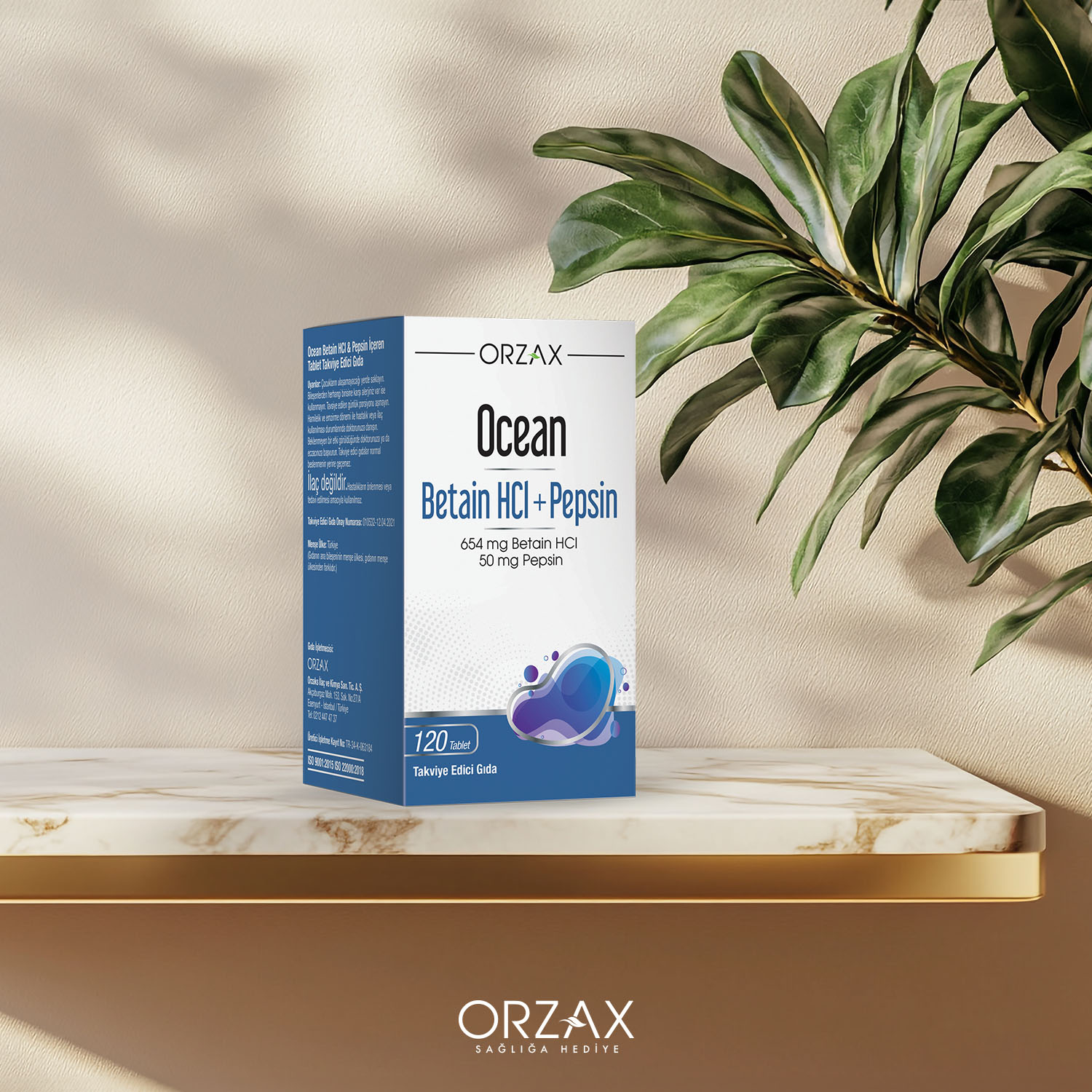 Ocean Betain HCl+Pepsin Tablet Ocean Betain HCl+Pepsin Tablet - Görsel 3