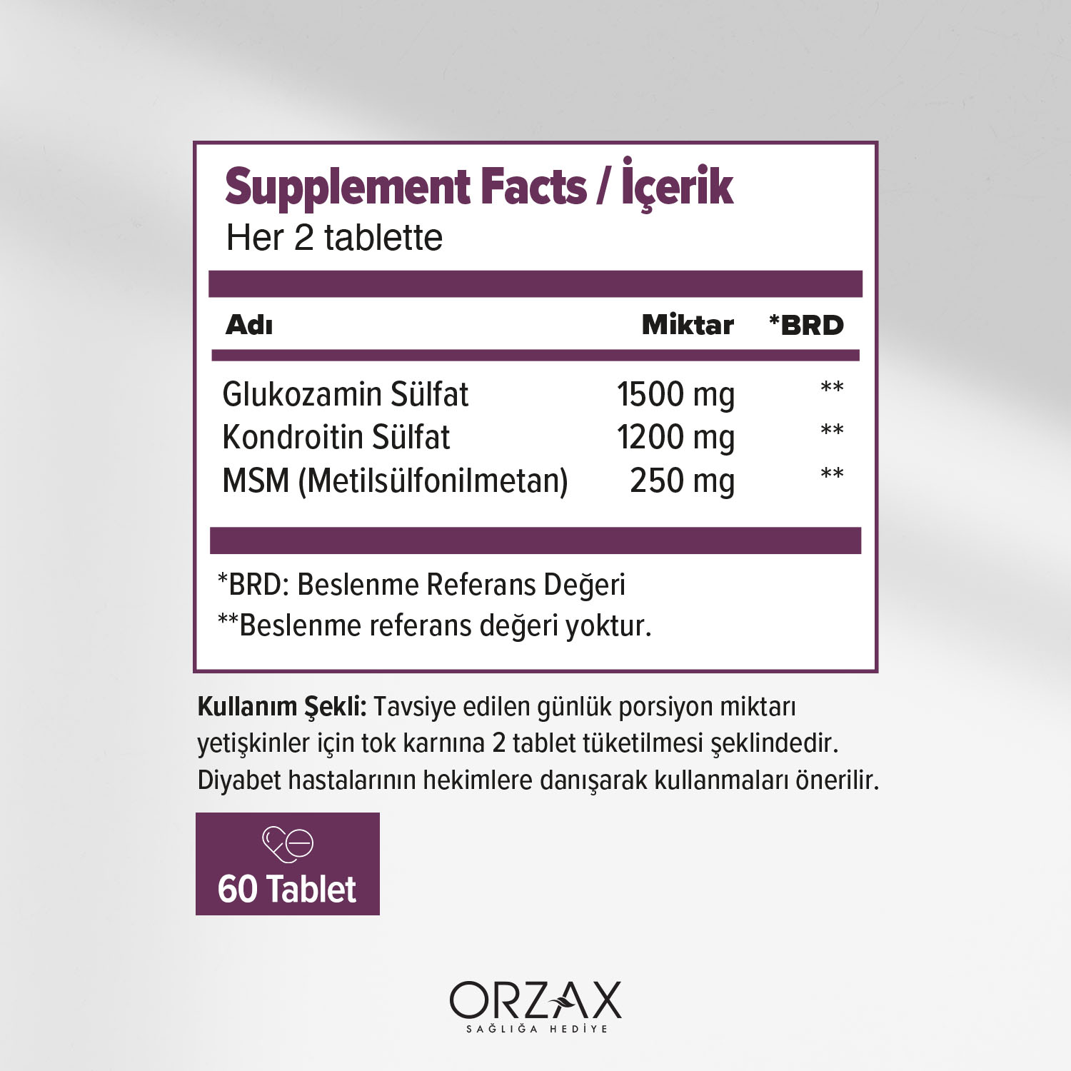 Cosakondrin MSM Tablet Cosakondrin MSM Tablet - Görsel 2