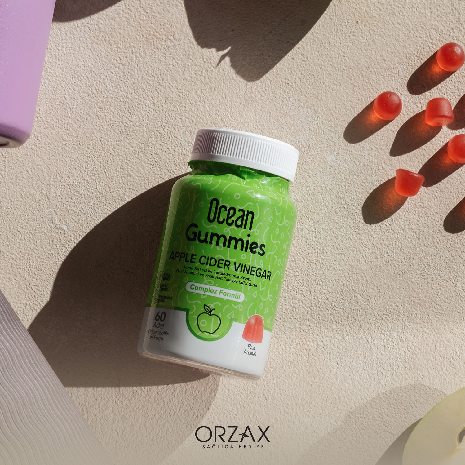 Ocean Gummies Apple Cider Vinegar Ocean Gummies Apple Cider Vinegar - Görsel 4