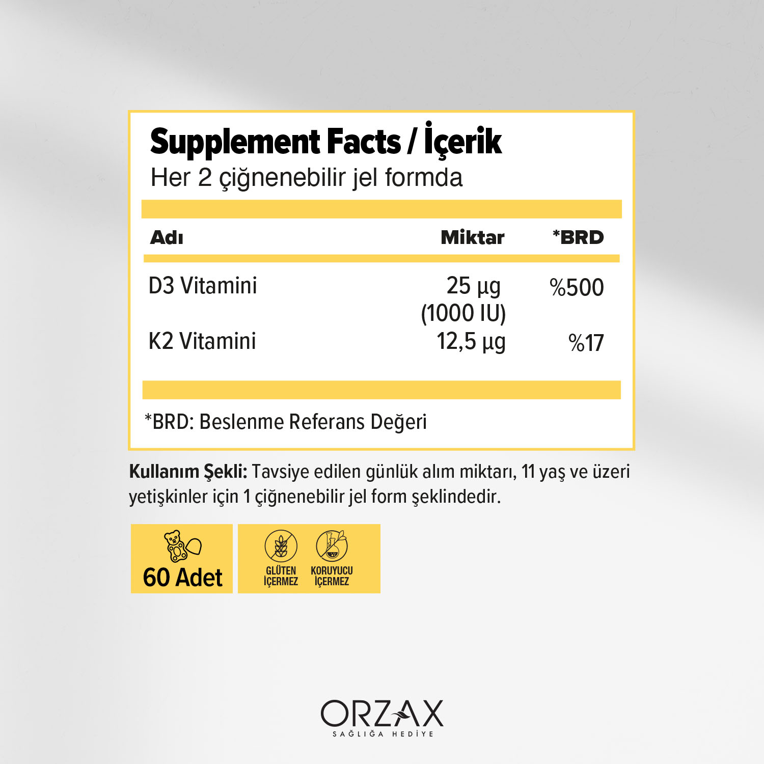 Ocean Gummies D3K2 Ocean Gummies D3K2 - Görsel 2