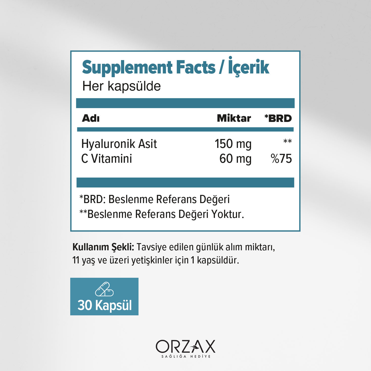 Ocean Hyaluronik Asit Kapsül Ocean Hyaluronik Asit Kapsül - Görsel 2