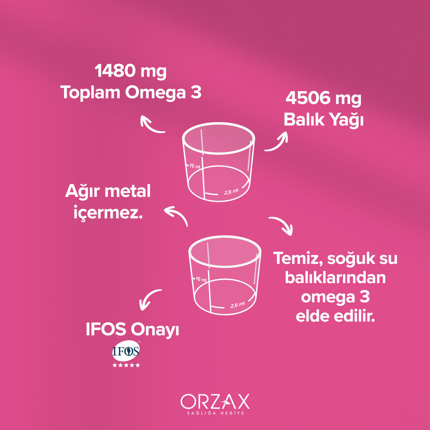 Ocean Karışık Meyve Aromalı Balık Yağı 150 mL Likit Ocean Karışık Meyve Aromalı Balık Yağı 150 mL Likit - Görsel 3