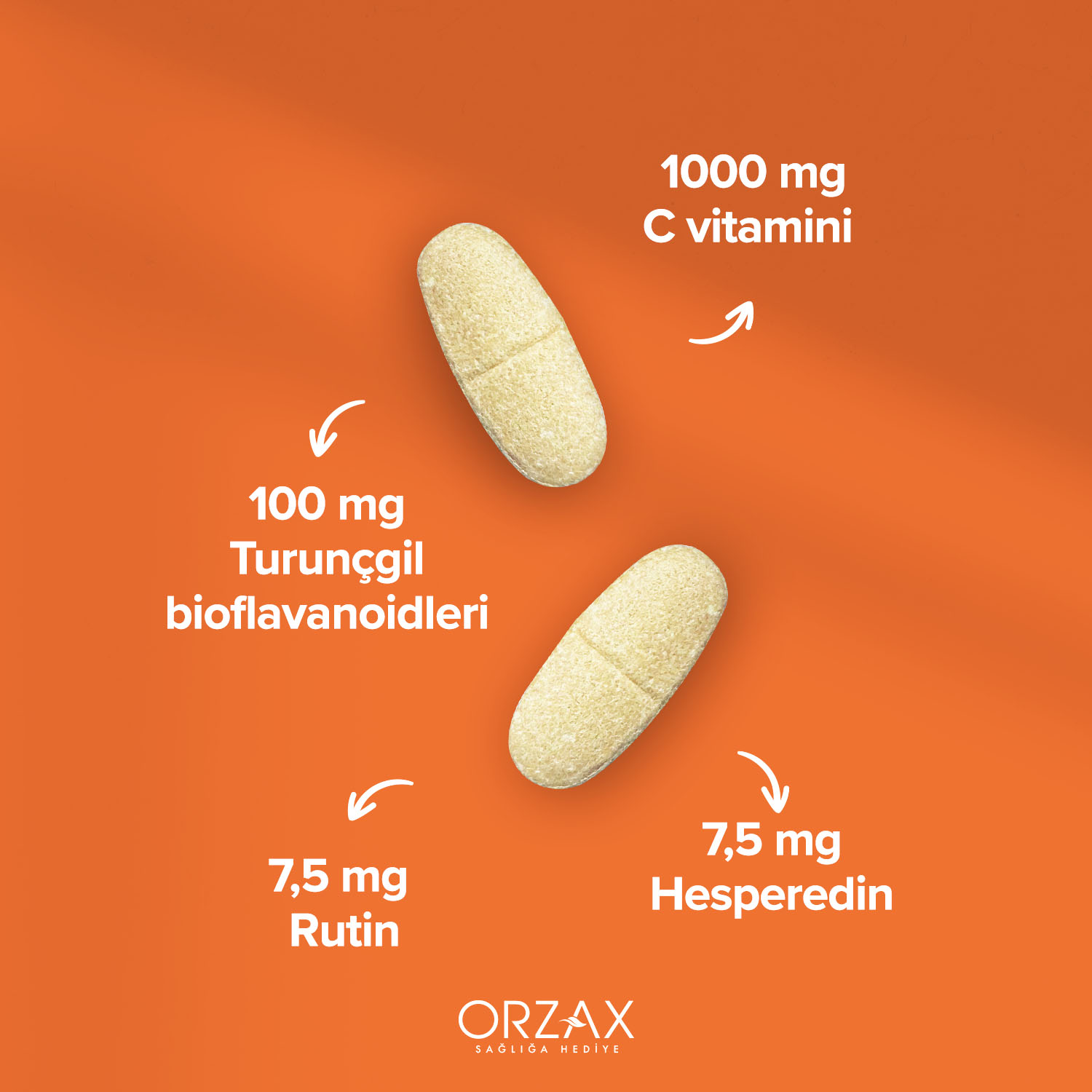 Ocean Vitamin C 1000mg Tablet Ocean Vitamin C 1000mg Tablet - Görsel 5