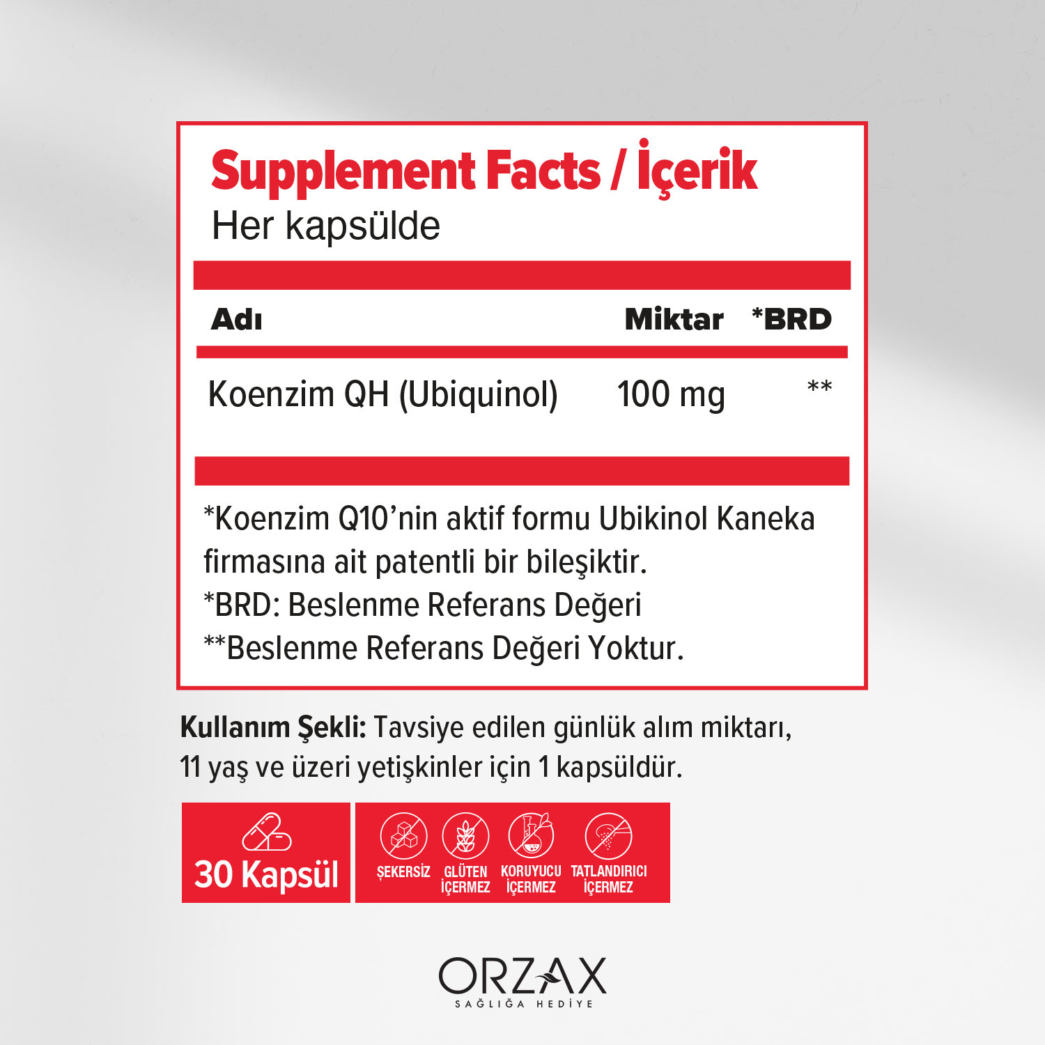 Ocean Koenzim QH 100 Mg 30 Softjel Kapsül Ocean Koenzim QH 100 Mg 30 Softjel Kapsül - Görsel 2