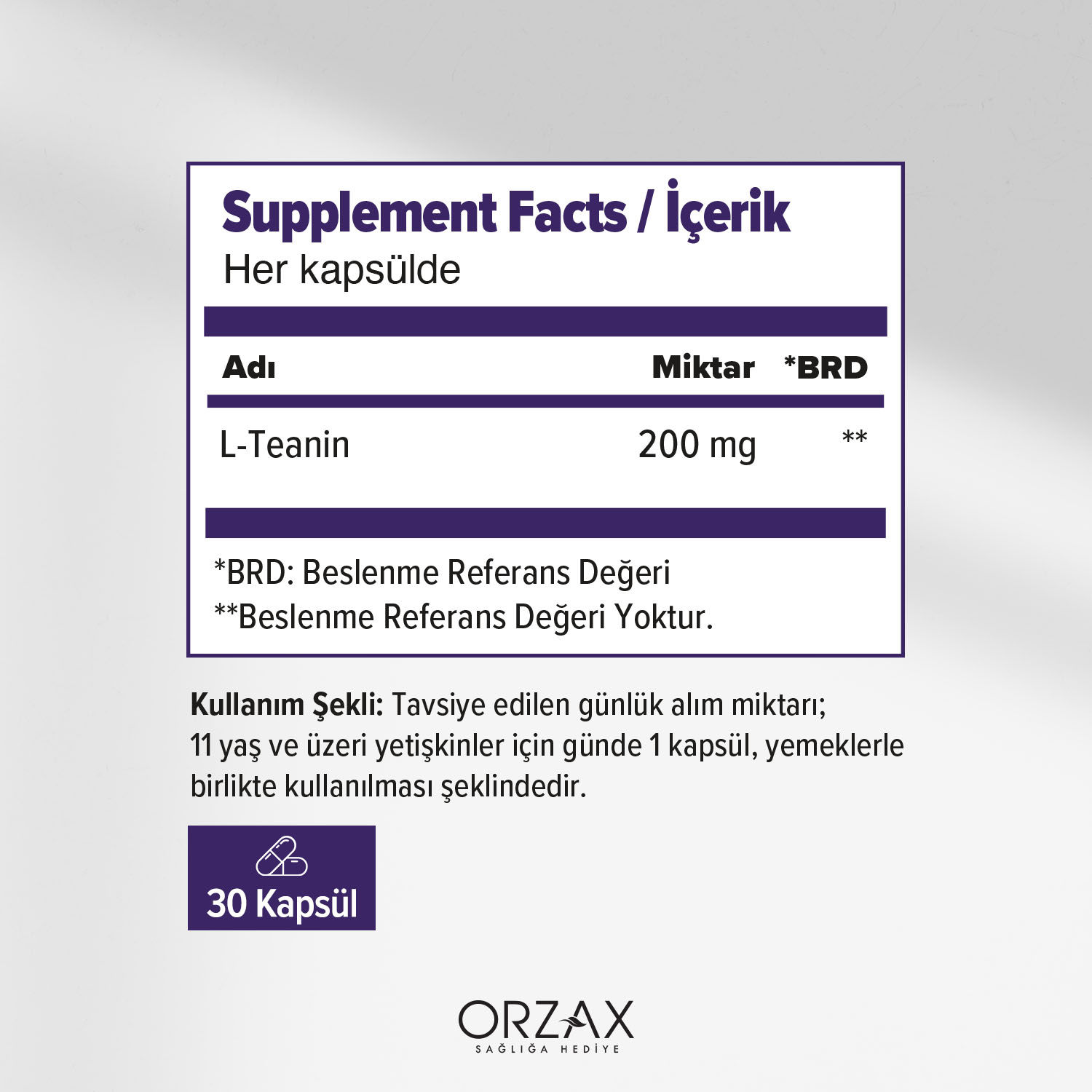 Ocean L-Teanin Kapsül Ocean L-Teanin Kapsül - Görsel 2