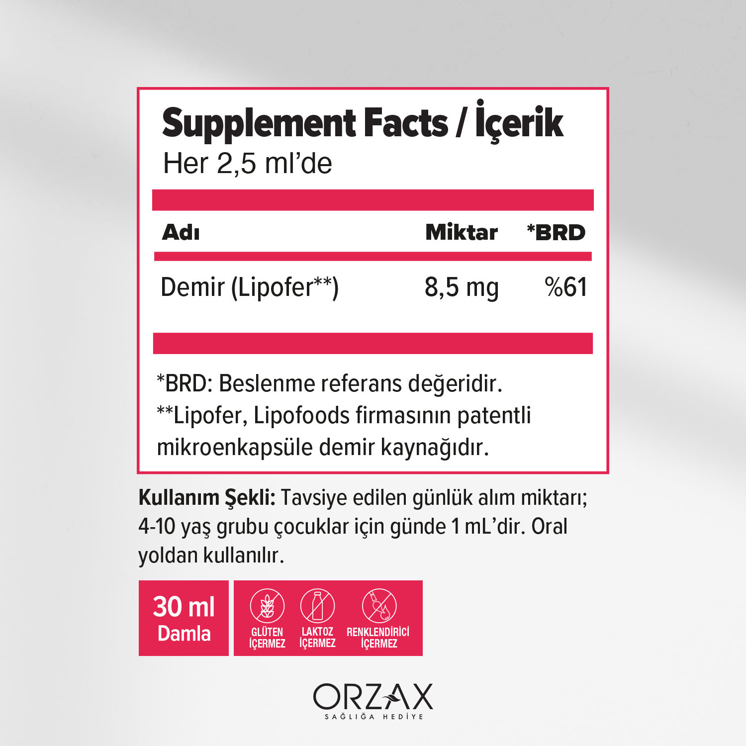 Ocean Microfer 30 ml Oral Damla Ocean Microfer 30 ml Oral Damla - Görsel 2