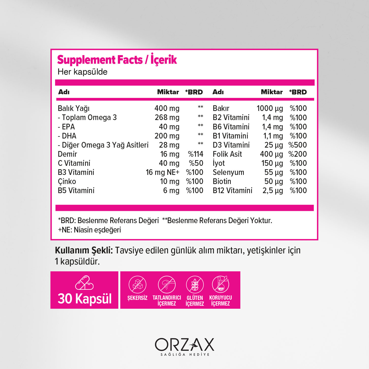 Ocean Mummy 30 Softgel Kapsül Ocean Mummy 30 Softgel Kapsül - Görsel 2