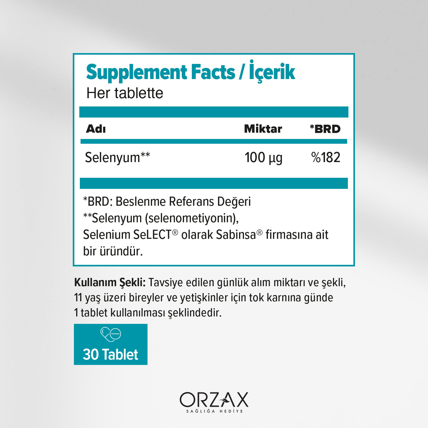 Ocean Selenyum Tablet Ocean Selenyum Tablet - Görsel 2