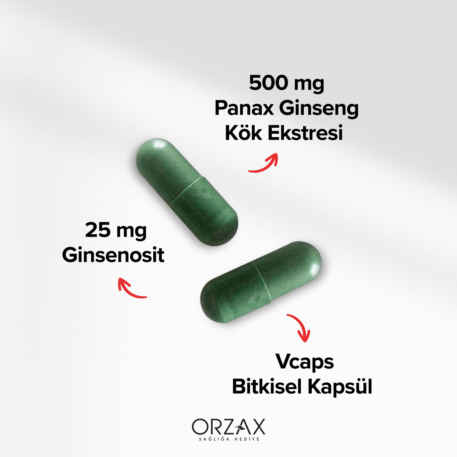 Ocean Panax Ginseng Kapsül Ocean Panax Ginseng Kapsül - Görsel 3