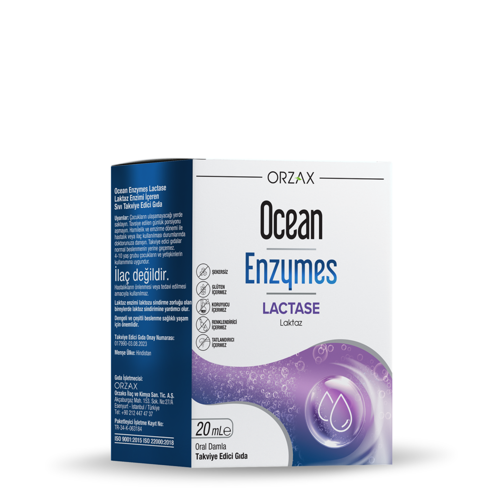 Ocean Enzymes Lactase Damla 20 ml