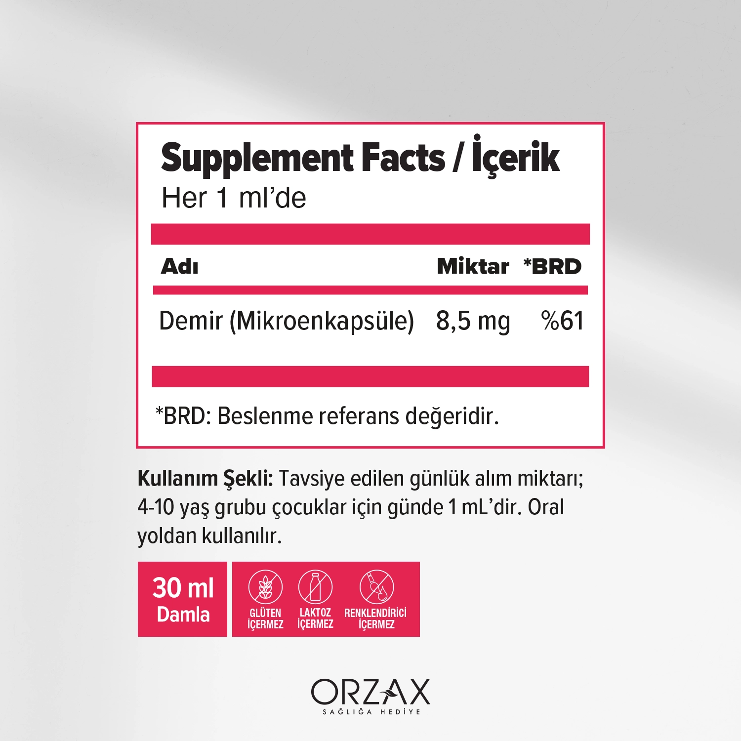 Ocean Microfer 30 ml Oral Damla Ocean Microfer 30 ml Oral Damla - Görsel 2