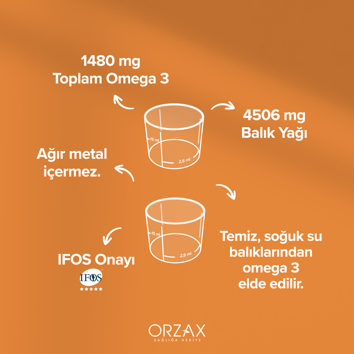 Ocean Portakal Aromalı Balık Yağı 150 mL Ocean Portakal Aromalı Balık Yağı 150 mL - Görsel 5